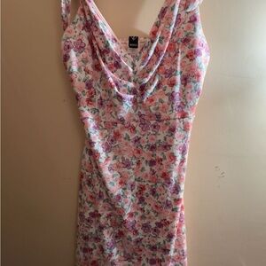 New York & Company Floral Multicolor Mini Dress